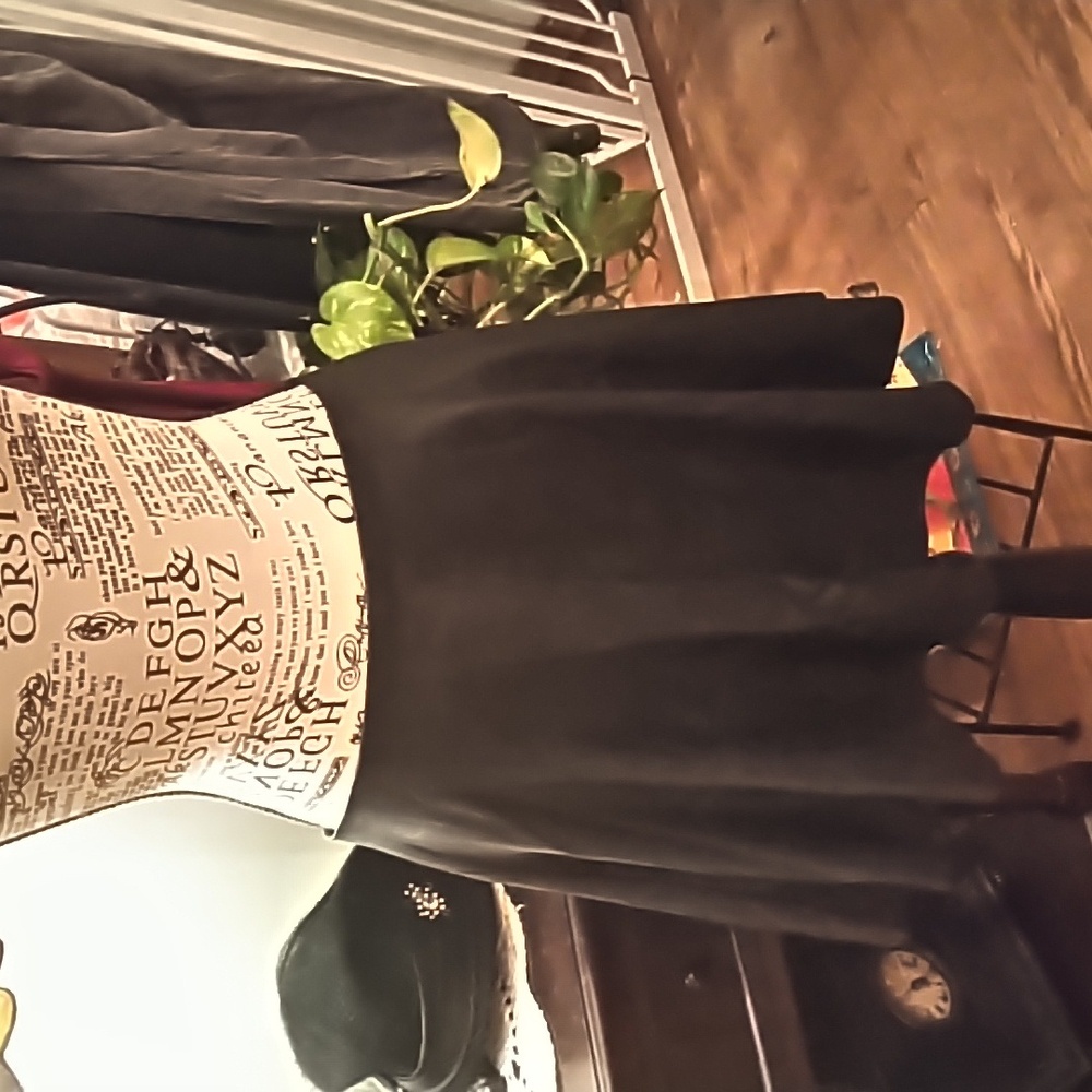 Women's skaters skirt black pleather by Willow & Clay size medium. Gently used
